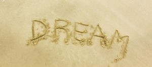 Dream written in the sand